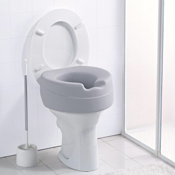 Toilettensitzerhöhung Soft, ohne Deckel, weiche Sitzfläche, rialzo per wc soft, Russka